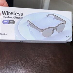 Wireless Headset Glasses - black